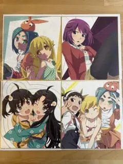 一番くじプレミアム 憑物語 H賞 色紙 4枚セットのサムネイル
