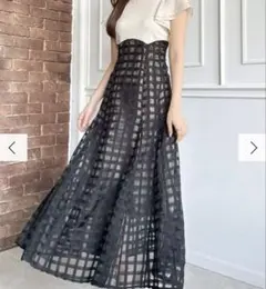 シアーチェックコルセットワンピース　dazzlin ダズリン