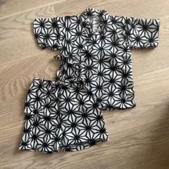 幾何学模様 甚平 上下セット サイズ95