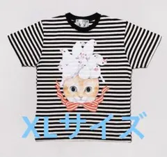 新品】ボリス雑貨店：Tシャツ しましまとりあたま（白文鳥）（M
