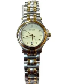 820 新品電池 GUCCI 9000M デイト 腕時計 ヴィンテージ メンズ - メルカリ