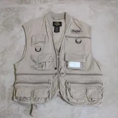 く*る様 90年代 アメリカ古着　フィッシングベスト　カーキ