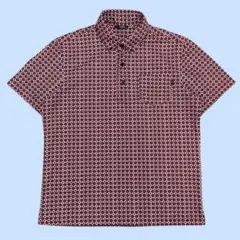 最終値下げ 紫 総柄ポロシャツ コムデギャルソンオムプリュス【26SS】 最終値下げ 紫 総柄ポロシャツ コムデギャルソンオムプリュス【26SS