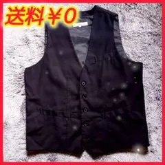 スーツ　ベスト　黒　【新品同様】