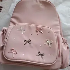 TOCCA ピンク リボン刺繍 リュックのサムネイル