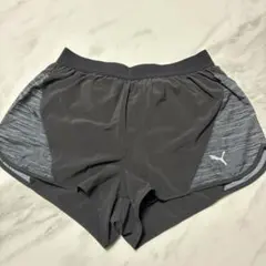 Puma ブラック　ランニングショートパンツ レディース