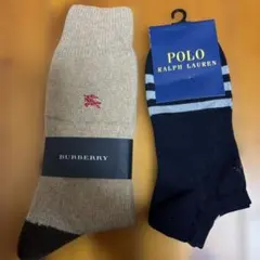 ［新品］紳士靴下2枚セット ＢURBERRY POLOのサムネイル