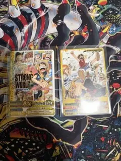 ワンピース ベリーマッチ　モンキー・D・ルフィ 2枚セットプロモ美品のサムネイル