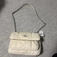 1度短時間使用のみ美品❣️コーチ COACH クインバッグ キルティング 