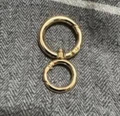 ゴールド リングカラビナ キーホルダー HUF アメカジ 古着 ヴィンテージ