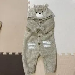 新品未使用 くま ロンパース カバーオール
