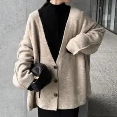 select MOCA by sonスリーブリンキングVネックカーディガン