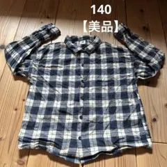 devirock チェック柄長袖シャツ　140