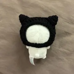 ちいかわおすわりぬいぐるみ ぬい服 帽子 黒猫 ハロウィン
