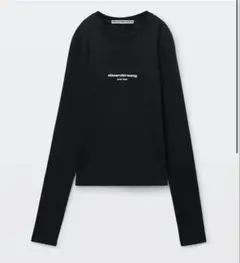 アレキサンダーワン　ロゴプリントフィットTシャツ