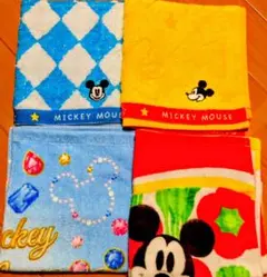 Disney タオル 4枚 セット