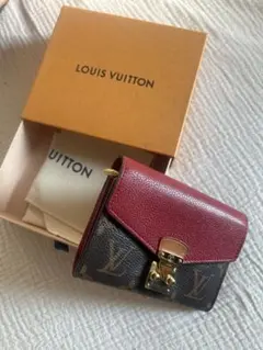 LOUIS VUITTON バーガンディ 三つ折り財布