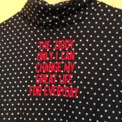 A: 140 新品　ziddy ハイネック　星　スター　水玉　タートルネック