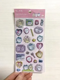 ちいかわ　ポップデコパーティー　ラメきらクリスタルシール