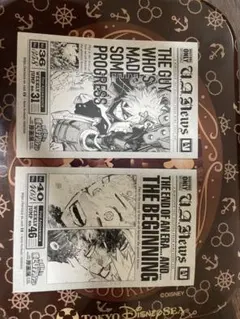 僕のヒーローアカデミア ヒロアカ 原画展 入場者特典 タブロイド風ステッカー