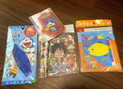 お子様セット 景品 4点 ワンピース ドラえもん 妖怪ウォッチ