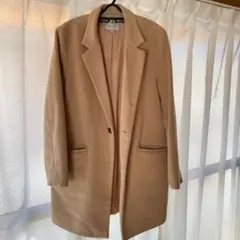 チェスターコート ロングコート キャメルのサムネイル