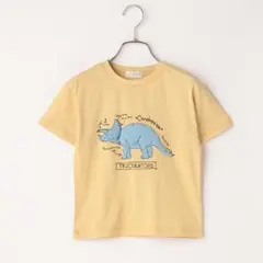 b room 恐竜イラストTシャツ　100cm イエローのサムネイル
