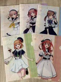 五等分の花嫁　クリアファイル　5枚セット