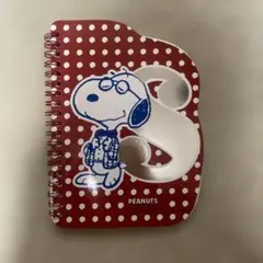 スヌーピー 水玉模様 ノート　メモ帳
