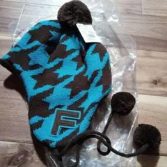 F RELOAD ニット帽 コーヒーブラウン/ターコイズ