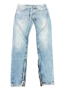 MNML(ミニマル) ダメージ加工デニム　スキニーパンツ　裾ジップ　29