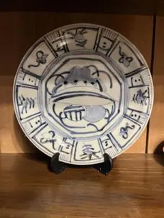 京焼 清水焼 六齋窯 村田幸之介 造 染付 唐子図 花瓶 花器 共箱 栞付