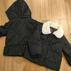 【傷なし、一着】プティマイン　バックフリル　中綿　ジャケット　90　双子