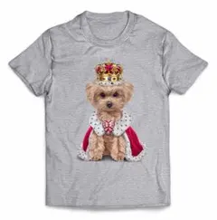 トイプードル いぬ 犬 王様 キング 王冠 半袖 Tシャツ メンズ レディース