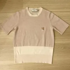 MAISON KITSUNE 半袖ニット ラメ入り トップスのサムネイル