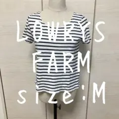 LOWRYS FARM ローリーズファーム　ボーダー　カットソー　Tシャツ　Mのサムネイル