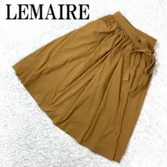 LEMAIRE ルメール ラップスカート 茶色 コットン100％ S B3474のサムネイル