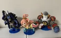ワンピースフィギュア　メガワーコレ　フランキー将軍　しらほし姫　カイドウのサムネイル