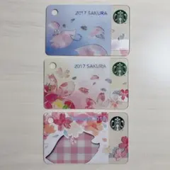 ミニスタバカード 2017SAKURA2枚／2018SAKURA1枚