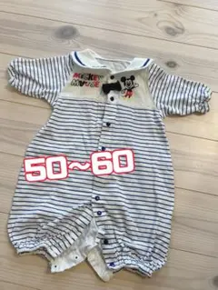 カバーオール 半袖ロンパース ディズニー ミッキー size50～60