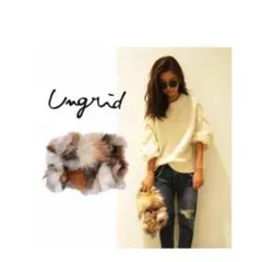 【美品】Ungrid カラーファー クラッチバッグ MURUAデニムジャケット