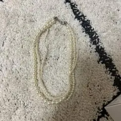 3連ホワイトパール多重巻きネックレス
