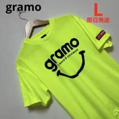 【美品】gramo グラモ 半袖 プラシャツ L 蛍光イエロー サッカーのサムネイル