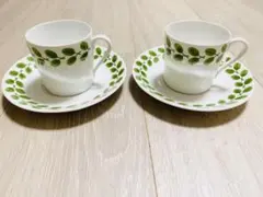 お値下げ♪【美品】Gustavsberg ベルサ復刻版 カップ＆ソーサー 2客 