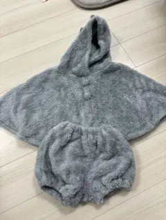 CDF ベビー フリース ポンチョ セット