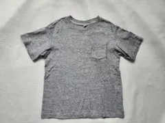 UNIQLO　ユニクロ　キッズ　KIDS　Tシャツ　半袖　綿　130 グレー