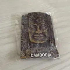 カンボジア　アンコールワット　マグネット　紫