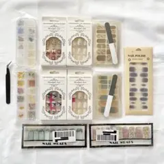 ネイル用品 セット ネイルシール ネイルチップ つけ爪 ジェルネイルパーツ