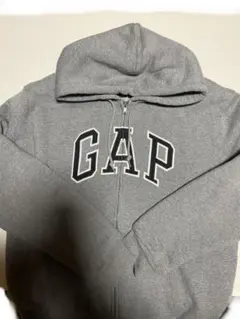 ★3連休割引★ GAP グレー 裏起毛フルジップパーカー　M