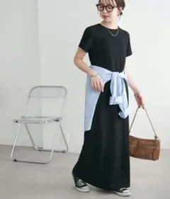 DISCOAT【WEB限定】カット切り替えワンピース